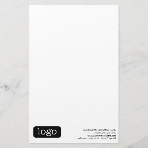 Basic Office or Business Logo Notes Stationery