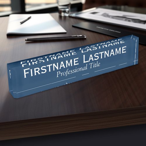 Basic Office Template with Executive Name  Title Name Plate