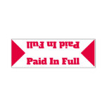 [ Thumbnail: Basic "Paid in Full" Rubber Stamp ]