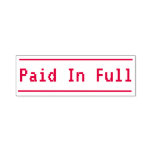 [ Thumbnail: Basic "Paid in Full" Rubber Stamp ]