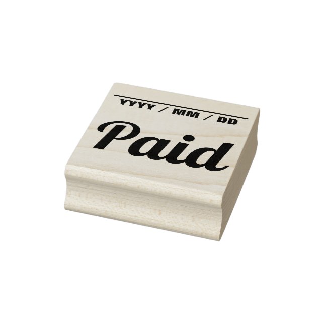 Basic "Paid" Rubber Stamp (Stamp)
