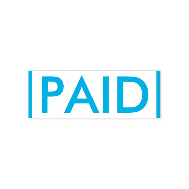Basic "PAID" Rubber Stamp (Design)