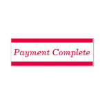 [ Thumbnail: Basic "Payment Complete" Rubber Stamp ]