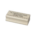[ Thumbnail: Basic Personalized Family Name & Address Rubber Stamp ]