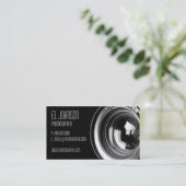 Basic Photography Business Card (Noir) (Standing Front)