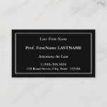 [ Thumbnail: Basic & Plain Lawyer Business Card ]