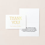 [ Thumbnail: Basic & Plain "Thank You!" Card ]