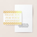 [ Thumbnail: Basic, Plain "Thank You For Your Kindness!" Card ]