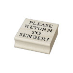 [ Thumbnail: Basic "Please Return to Sender!" Rubber Stamp ]