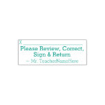 [ Thumbnail: Basic "Please Review, Correct, Sign & Return" Self-Inking Stamp ]