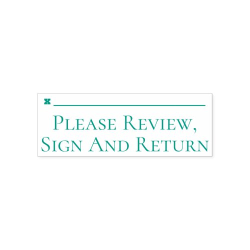 Basic Please Review Sign And Return Self_inking Stamp