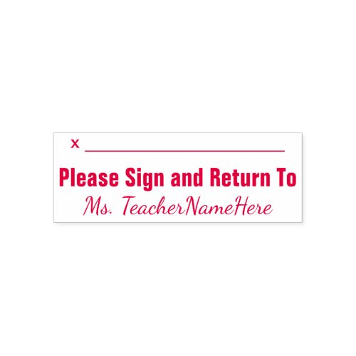 Basic Please Sign and Return To  Name Self_inking Stamp