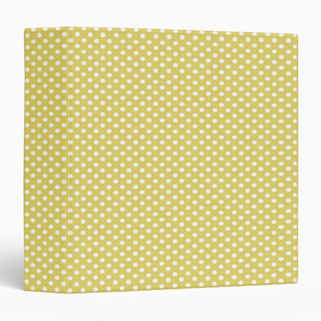 Basic Polka Dots Gold Binder (Front/Spine)