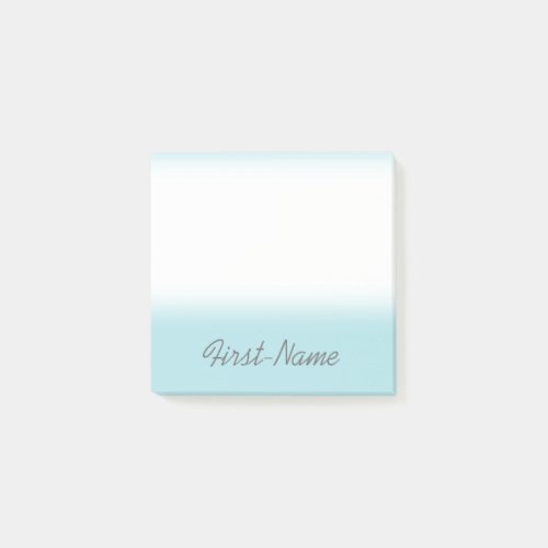 Basic Powder Blue Background w Dim Gray Name Post_it Notes