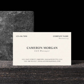 Basic Professional Business Card
