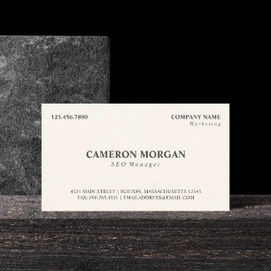 Basic Professional Business Card