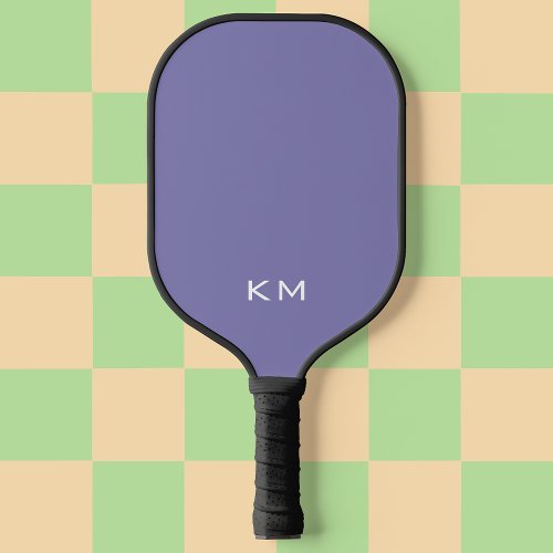 Basic Professional Purple Monogram Initials Pickleball Paddle