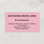 [ Thumbnail: Basic Prosthodontist Business Card ]