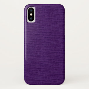 Basic Purple Wrinkle Fabric Look iPhone X Case