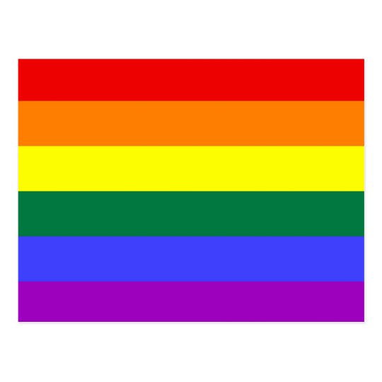 Basic Rainbow Flag Postcard | Zazzle.com