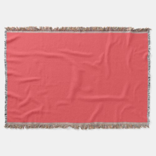 Basic Red Throw Blanket