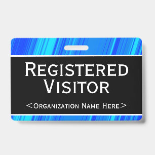 Basic "Registered Visitor" Badge