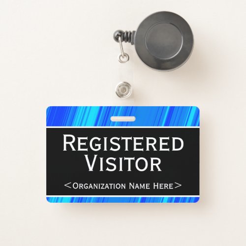 Basic Registered Visitor Badge