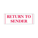 [ Thumbnail: Basic "Return to Sender" Rubber Stamp ]