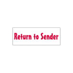 [ Thumbnail: Basic "Return to Sender" Rubber Stamp ]