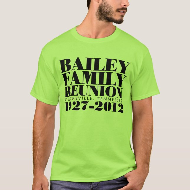 Basic Reunion Design T-Shirt (Front)