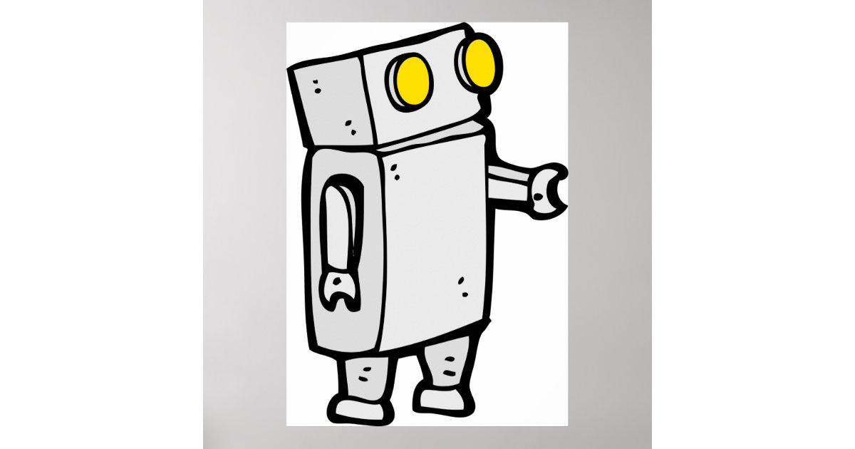 Basic Robot Poster | Zazzle
