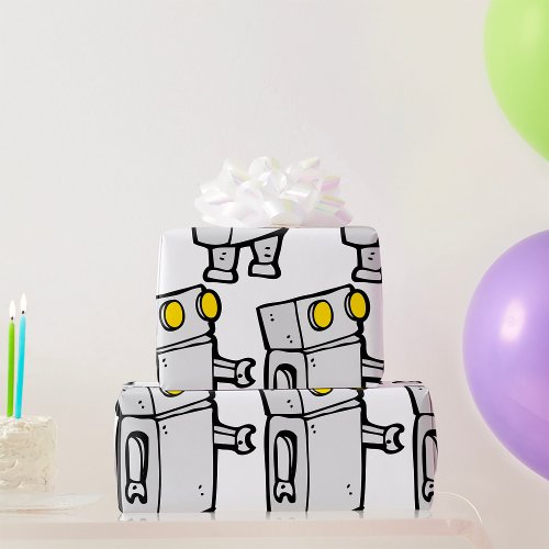 Basic Robot Wrapping Paper