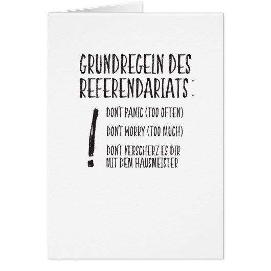 Basic rules of the referendum cards (Front)
