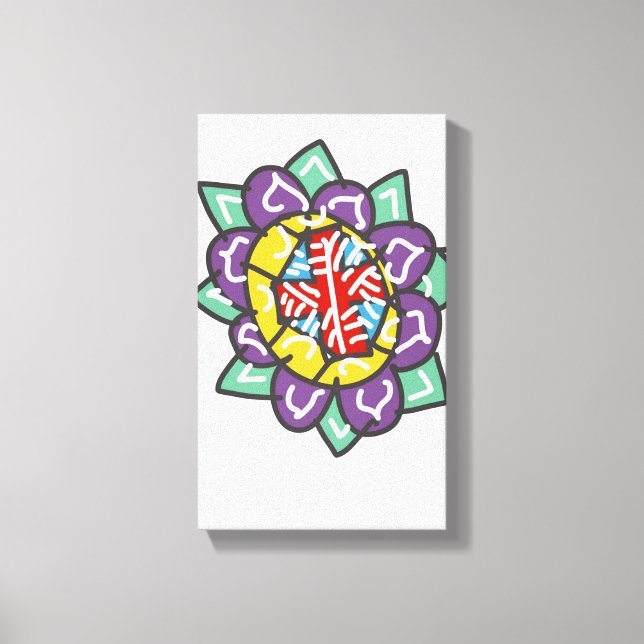 Basic sacred mandala canvas print (Front)