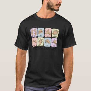 Basic Sign Language Speech Pathology Aac Sped Teac T-Shirt
