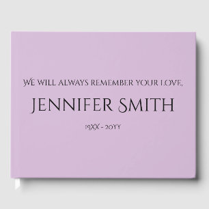 Basic & Simple Condolences Guestbook