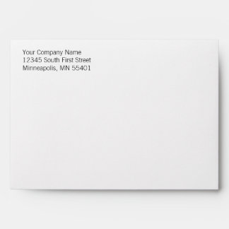 Basic & Simple Custom Return Address A7 Envelopes