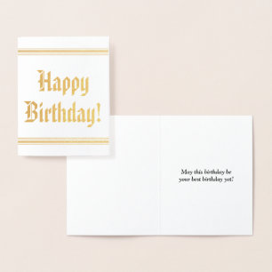 Basic, Simple "Happy Birthday!" Card