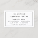 [ Thumbnail: Basic, Simple Healthcare Specialist Business Card ]