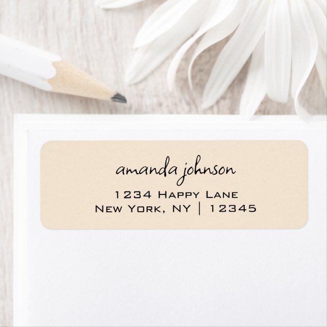 Basic Simple Minimalist Professional Hand Lettered Label (Insitu)