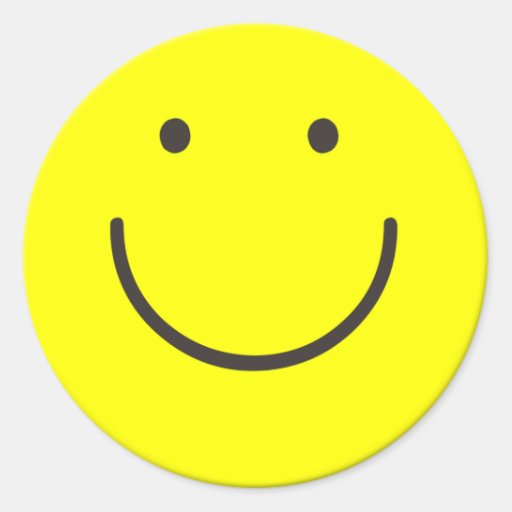 Basic Smiley Sticker | Zazzle