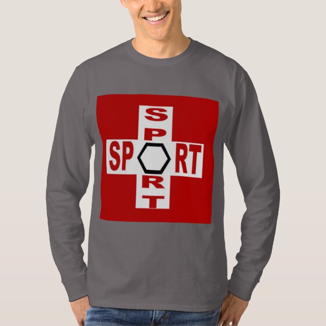 Basic Smoke Gray T-shirt SWISS SPORT (Front)