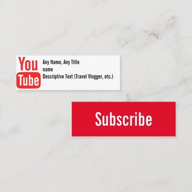 Basic Social Media Card (Front/Back)