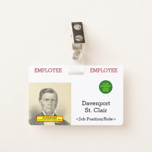 Basic Staff Member Identification Badge