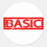 Basic Stamp Classic Round Sticker