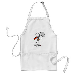 Basic Stick Figure Carpenter Tshirts and Gifts Adult Apron