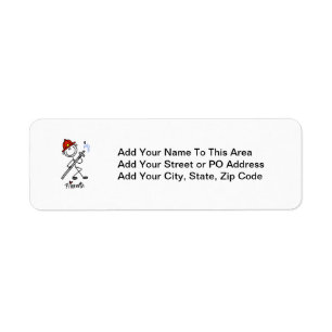 Basic Stick Figure Fireman T-shirts and Gifts Label