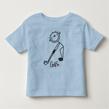Basic Stick Figure Golf T-shirts And Gifts by stick_figures at Zazzle