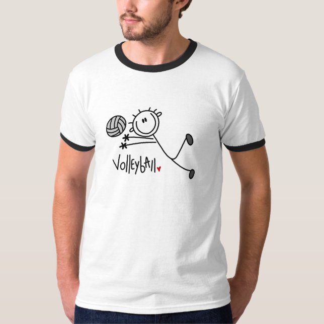 Basic Stick Figure Volleyball Tshirts and Gifts (Front)