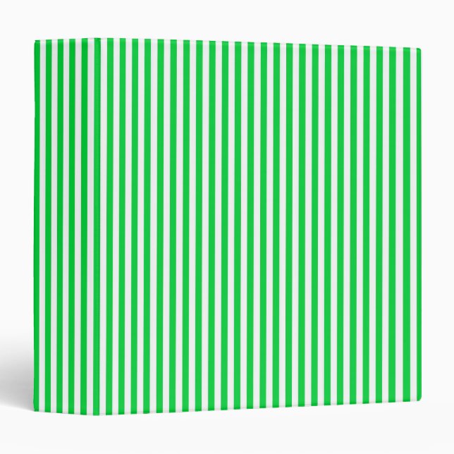 Basic Stripes Brights Green 2 Binder (Front/Spine)